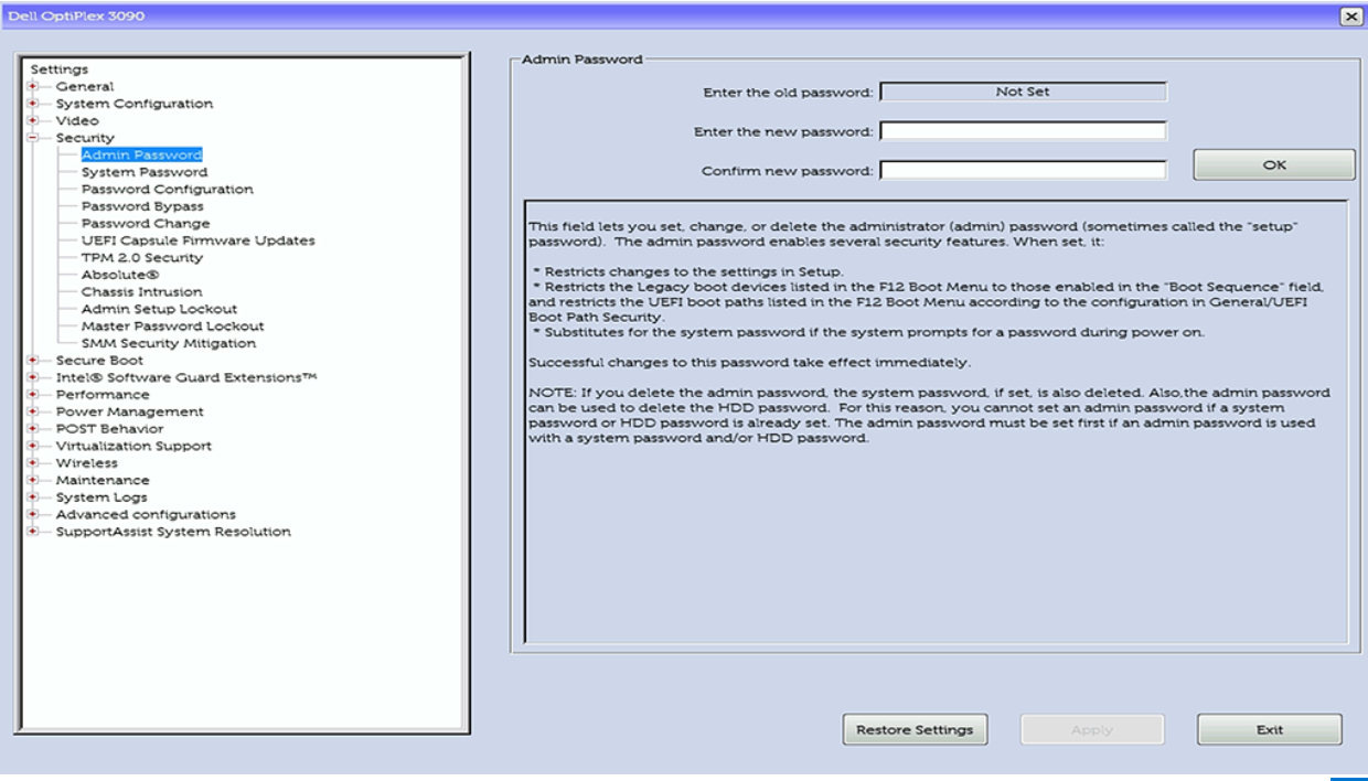 Unlock Dell Bios password